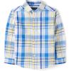 imageThe Childrens Place Baby Boys and Toddler Poplin Long Sleeve Button Down ShirtSun Valley Plaid