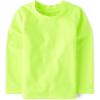 imageThe Childrens Place Boys and Toddler Long Sleeve RashguardNeon Lime