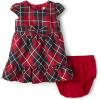 imageThe Childrens Place babygirls And Newborn Short Sleeve Dressy DressesRed Plaid