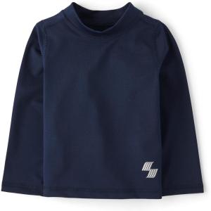 imageThe Childrens Place Boys and Toddler Long Sleeve RashguardTidal Blue