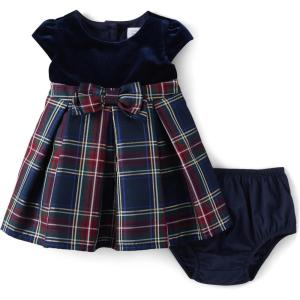 imageThe Childrens Place babygirls And Newborn Holiday DressBlue Plaid