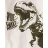 imageThe Childrens Place Boys 100 Cotton Sleeve Top and Shorts 2 Piece Pajama SetOlive Dino