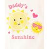 imageThe Childrens Place Baby Girls and Newborn 100 Cotton Sleeve Top and Shorts 2 Piece Pajama SetSunshine
