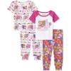 imageThe Childrens Place Baby Girls and Toddler Tie Front Denim Pull On ShortsPink Elephant Floral 2pack