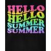 imageThe Childrens Place Baby Toddler Girl Sleeve Top and Shorts Snug Fit 100 Cotton 2 Piece Pajama SetHello Summer Vibes