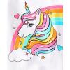 imageThe Childrens Place Baby Toddler Girl Sleeve Top and Shorts Snug Fit 100 Cotton 2 Piece Pajama SetPink Rainbow Unicorn