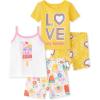 imageThe Childrens Place Baby Girls and Toddler Tie Front Denim Pull On ShortsGlow Love
