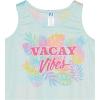imageThe Childrens Place Girls Sleeveless Tank Top and Short 2 Piece Pajama SetVacay Vibes