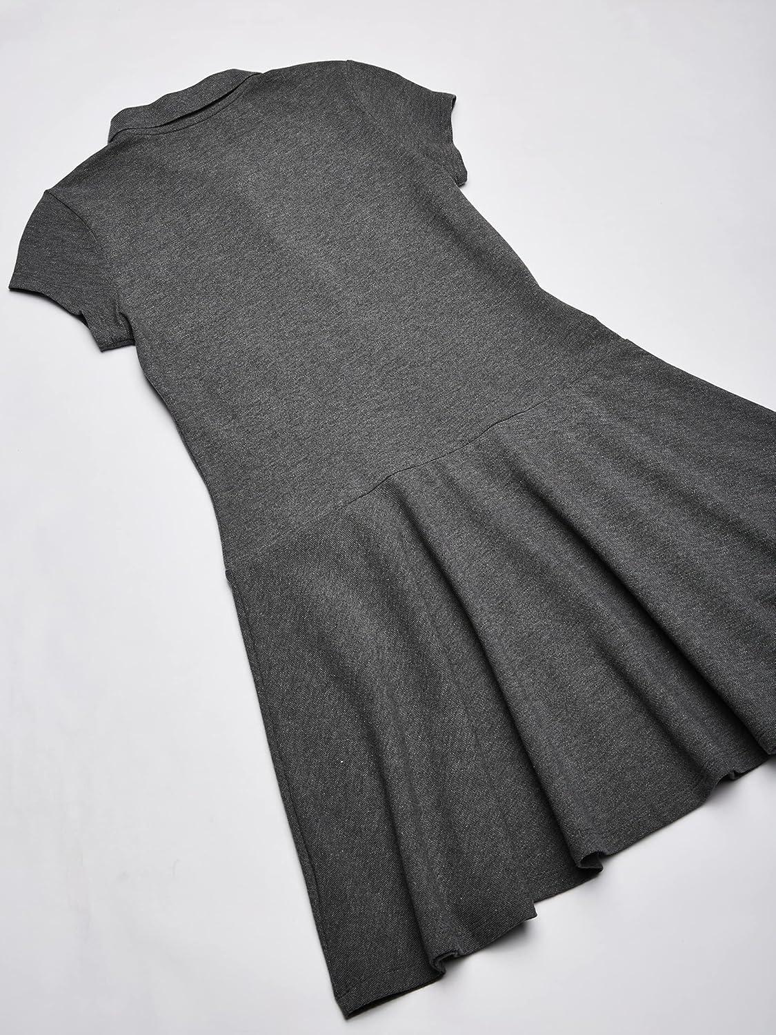 imageThe ChildrenS Place Girls Short Sleeve Picque Polo DressHeather Grey