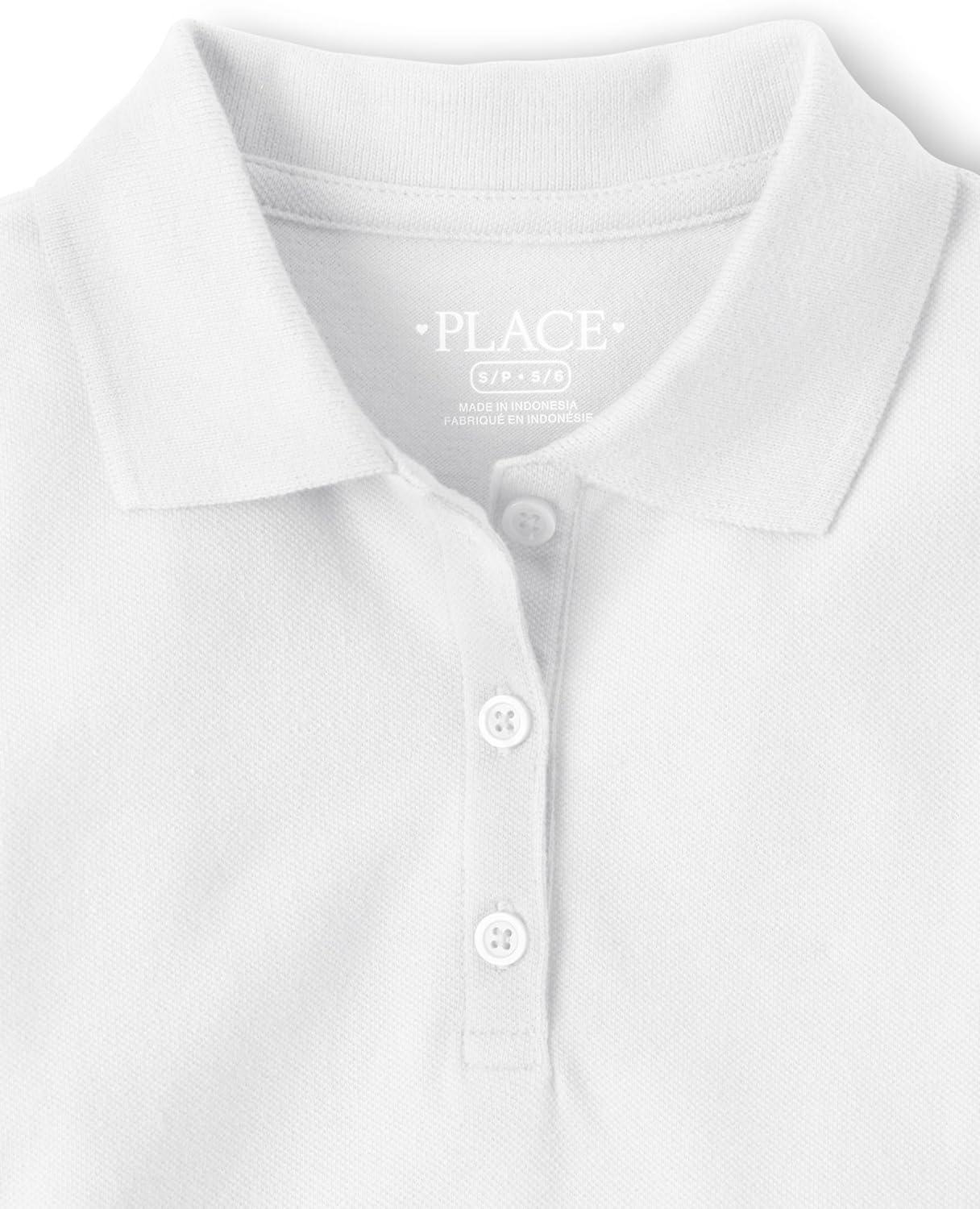 imageThe Childrens Place Multipack Short Sleeve Pique PoloPurpleRegal VioletWhite 3pack