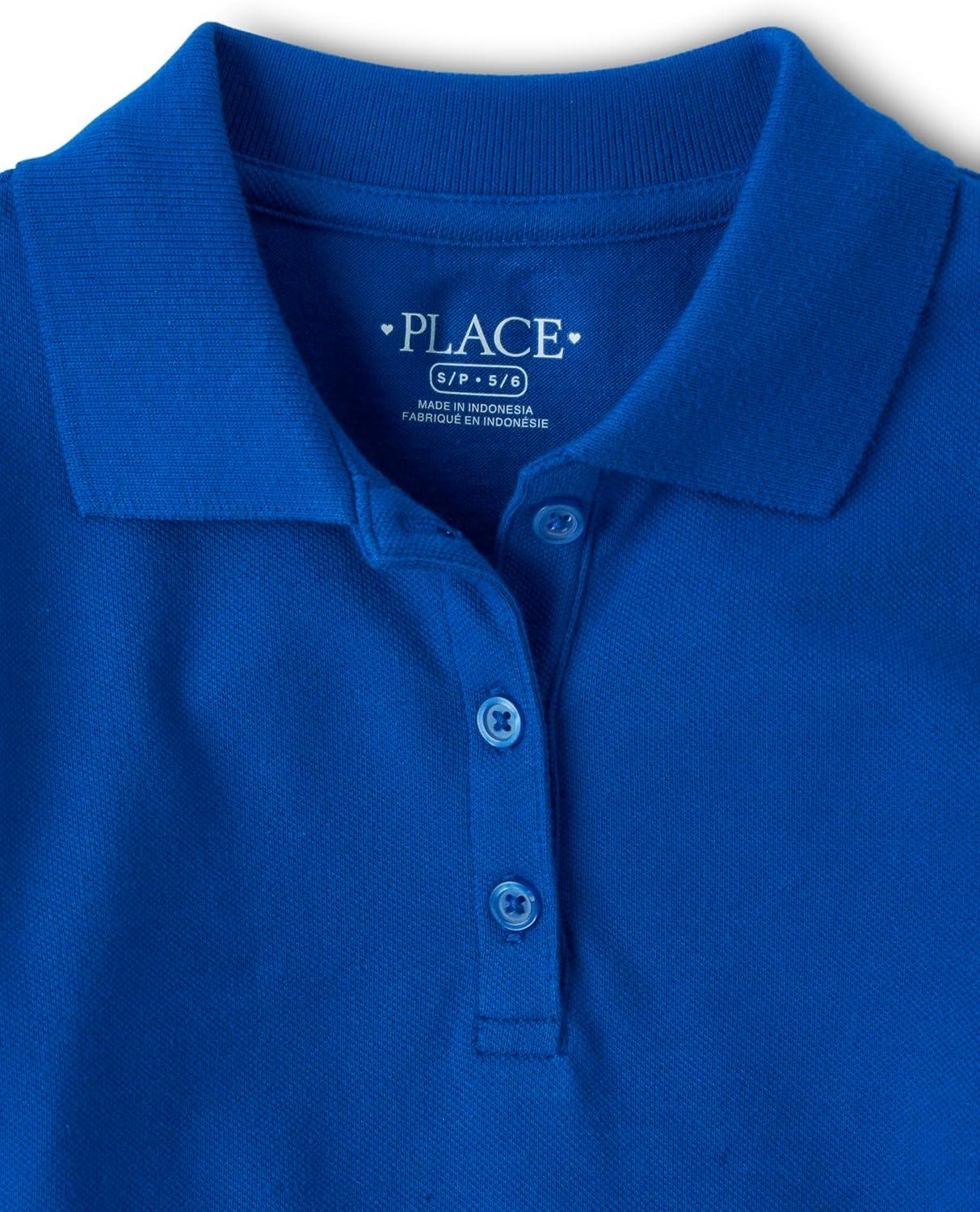 imageThe Childrens Place Multipack Short Sleeve Pique PoloRenew Blue 3pack