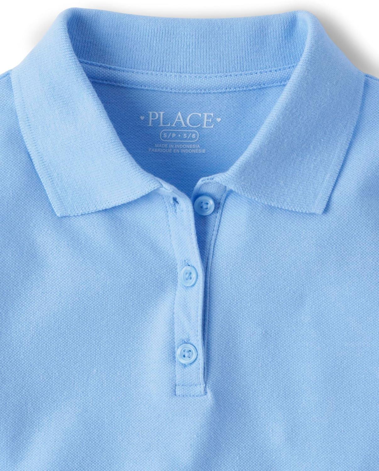 imageThe Childrens Place Multipack Short Sleeve Pique PoloRubineDaybreakWhite 3pack