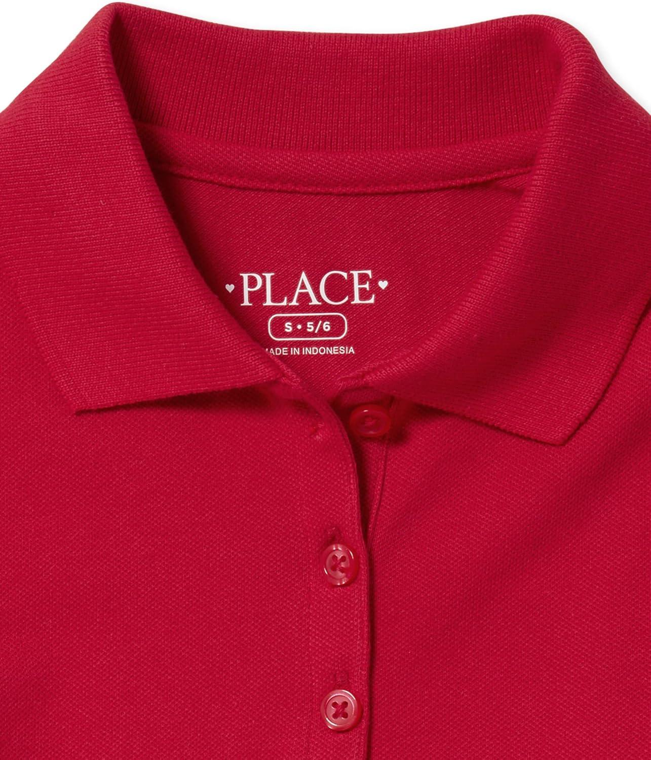 imageThe Childrens Place Multipack Short Sleeve Pique PoloRuby 2pack