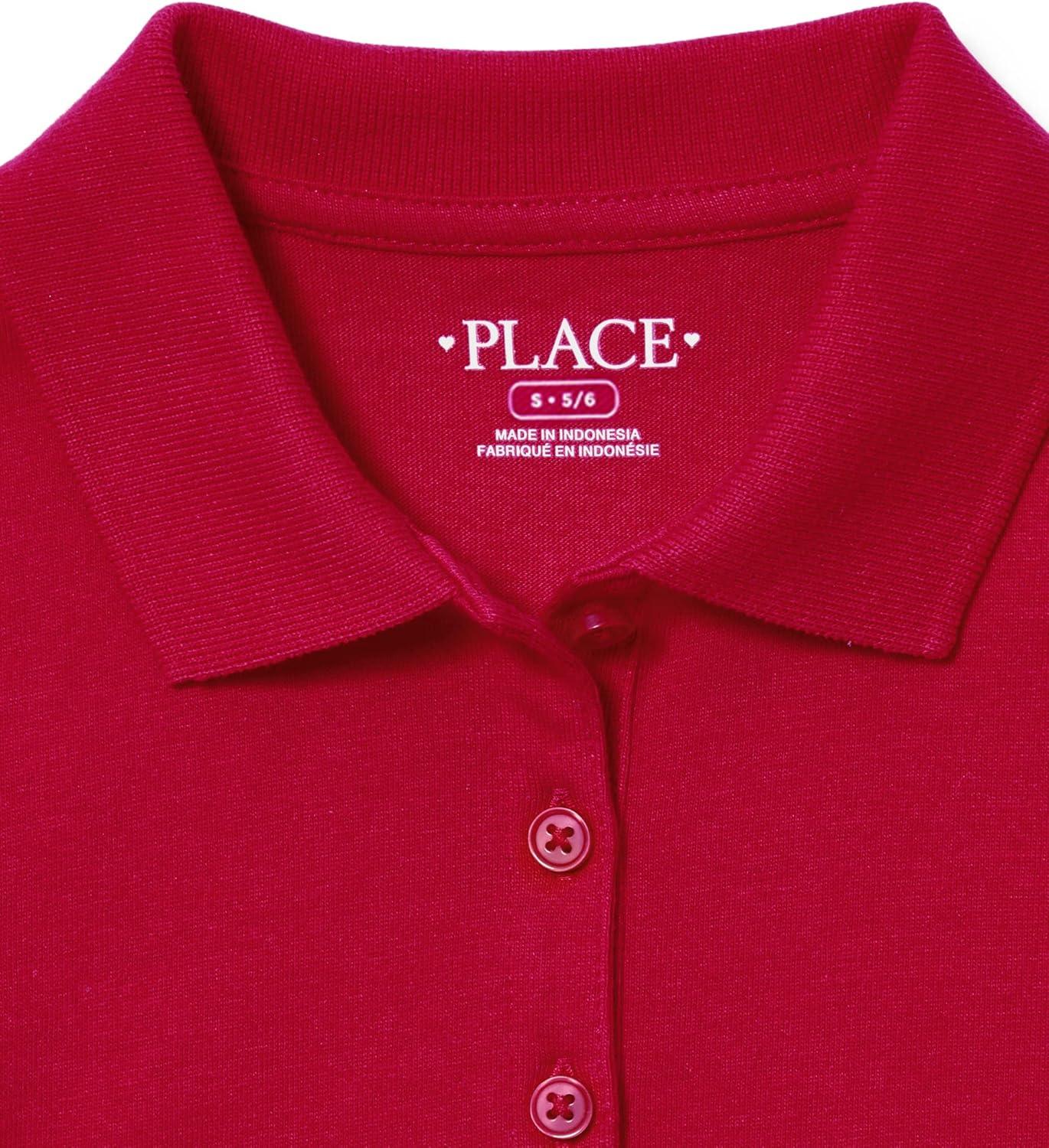 imageThe Childrens Place Multipack Short Sleeve Pique PoloRuby 5pack