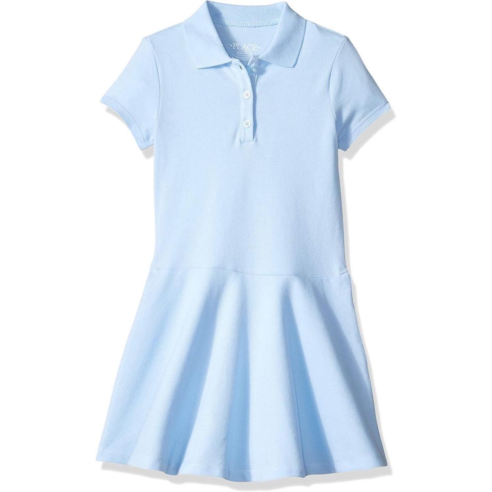 imageThe ChildrenS Place Girls Short Sleeve Picque Polo DressDay Break