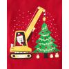 imageThe Childrens Place Baby and Toddler All HolidayBirthdays Long Sleeve Graphic TShirts2 PackSanta ConstructionHoliday Train