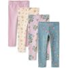 imageThe Childrens Place Baby Girls and Toddler Printed Leggings MultipacksWinter Sky 4pack