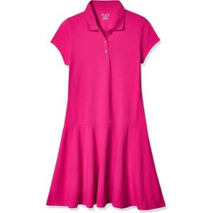 imageThe ChildrenS Place Girls Short Sleeve Picque Polo DressAurora Pink
