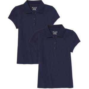 imageThe Childrens Place Multipack Short Sleeve Pique PoloTidal 2pack