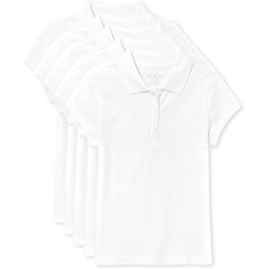 imageThe Childrens Place Multipack Short Sleeve Pique PoloWhite 5pack
