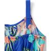 imageThe Childrens Place Unisex Child Matching Family Tropical Off Shoulder Short Sleeve DressCool Cobalt Tropical