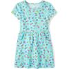 imageThe Childrens Place Girls Short Sleeve Casual Everyday DressesLight Blue Doodle Pocket