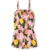 imageThe Childrens Place Girls Sleeveless Summer RomperPink Sea Salt