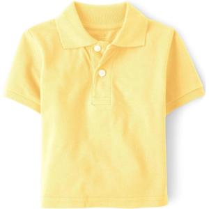 imageThe Childrens Place Boys Uniform Performance PoloNew Yellow