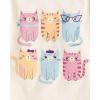 imageThe Childrens Place Baby Girls and Toddler DinosUnicornsButterflies Short Sleeve Graphic TShirtsmultipacksExtraUnicornCatsButterflies