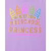 imageThe Childrens Place Baby Toddler Girl Short Sleeve Graphic TShirt 3PackButterflyPreschool PrincessLove