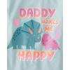 imageThe Childrens PlaceBaby Girlsand Toddler FamilyMomDadSibling Short Sleeve Graphic TShirtsmultipacksDinoFamilyDaddy 3Pack5 Years