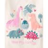 imageThe Childrens PlaceBaby Girlsand Toddler FamilyMomDadSibling Short Sleeve Graphic TShirtsmultipacksDinoFamilyDaddy 3Pack5 Years