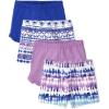 Patterned/ Azureous/ Frozen Dye/ Electric Violet 4-pack