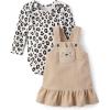 imageThe Childrens Place Baby Girls and Toddler Long Sleeve Top and Dress SetLeopard
