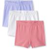 imageThe Childrens Place and Toddler Assorted Cartwheel ShortsPinkWhiteLilac 3pack