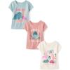imageThe Childrens PlaceBaby Girlsand Toddler FamilyMomDadSibling Short Sleeve Graphic TShirtsmultipacksDinoFamilyDaddy 3Pack5 Years