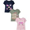 imageThe Childrens PlaceBaby Girlsand Toddler FamilyMomDadSibling Short Sleeve Graphic TShirtsmultipacksLove FamilyLovedCat Unicorn 3Pack4 Years
