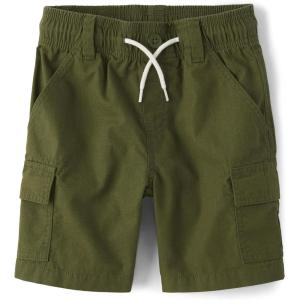 imageThe Childrens Place Baby Boys and Toddler Pull on Cargo ShortsOlive Green