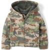 imageThe Childrens Place And Toddler Long Sleeve Sherpa Lined Zipfront Hoodie SweatshirtMisty Glen Dino Camo