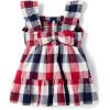 imageThe Childrens Place Baby Girls and Newborn Casual Sleeveless Dress with Diaper CoverAmericana Gingham