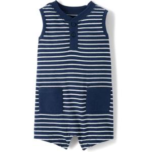 imageThe Childrens Place babyboys And Newborn Everyday RomperTidal Stripe