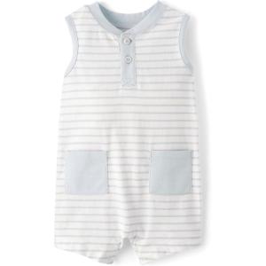 imageThe Childrens Place babyboys And Newborn Everyday RomperWhite Stripe