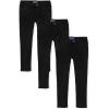 imageThe Childrens Place Girls Ponte Knit Pull on JeggingsmultipacksBlack 3pack