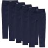 imageThe Childrens Place Girls Ponte Knit Pull on JeggingsmultipacksTidal 5 Pack