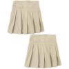 imageThe Childrens Place Girls Uniform Pleated SkortSandy 2pack