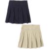 imageThe Childrens Place Girls Uniform Pleated SkortSandyTidal 2pack