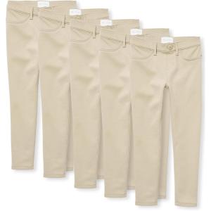 imageThe Childrens Place Girls Ponte Knit Pull on JeggingsmultipacksSandy 5pack