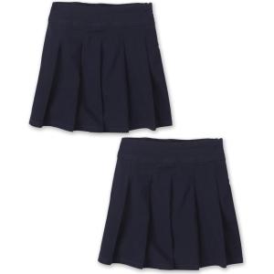imageThe Childrens Place Girls Uniform Pleated SkortTidal 2pack