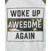 imageThe Childrens Place Boys 100 Cotton Long Sleeve Top and Pants2 Piece Pajama SetWoke Up Awesome