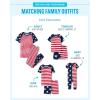 imageThe Childrens Place Kids 100 Cotton Short Sleeve Top and Shorts2 Piece Pajama SetStars and Stripes